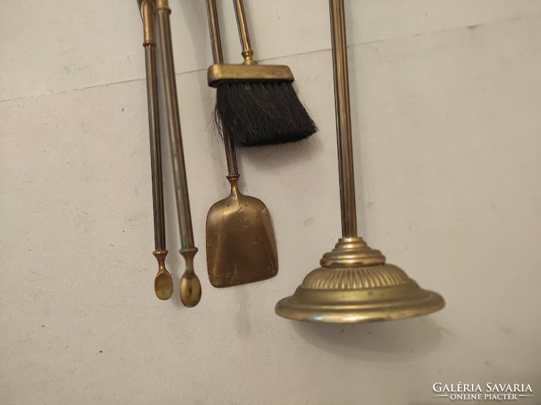Antique Elegant Brass Brass Fire Extinguisher Fire Extinguisher Set Fireplace Stove Tool 5219