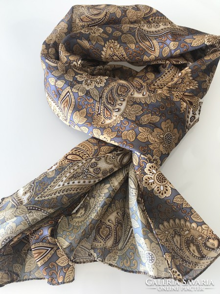 Unisex scarf with classic pattern, 160 x 38 cm