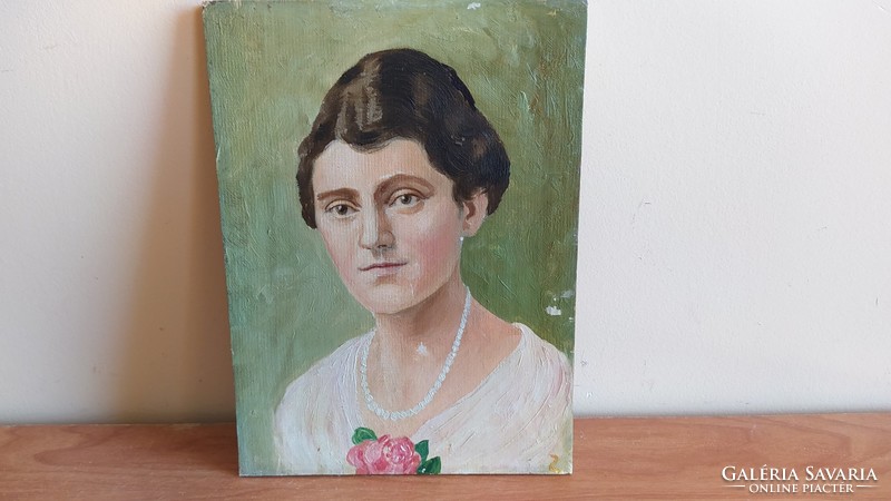 Old Bieder portrait painting