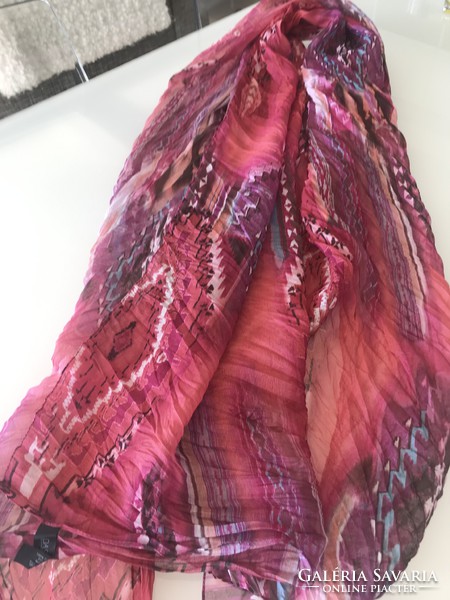 Italian passigatti scarf in bright colors, 170 x 80 cm