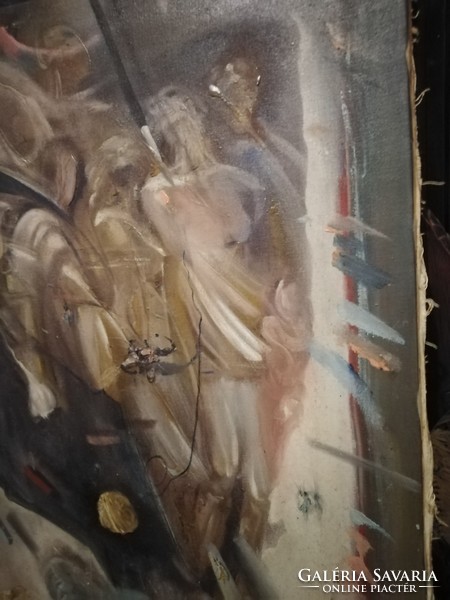 65x50 cm  szürrealista festmény