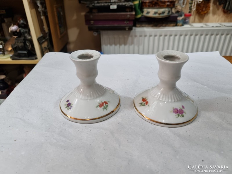 German porcelain candle holder