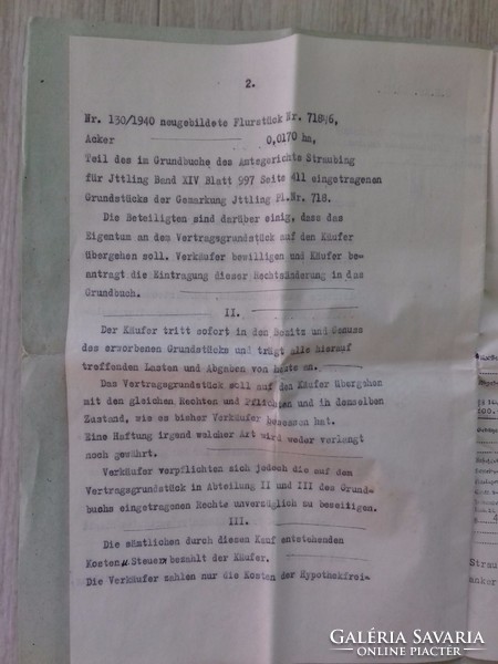 WW2 UNIKÁLIS- ANTIK Vételi Szerződés 1941-ből eredeti pecsételt papír régiség