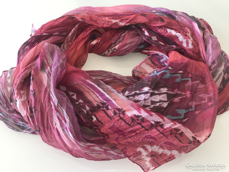 Italian passigatti scarf in bright colors, 170 x 80 cm