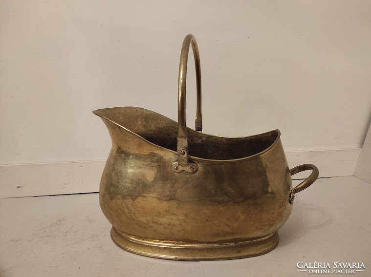Antique basket-shaped pot with brass ears 507 5250