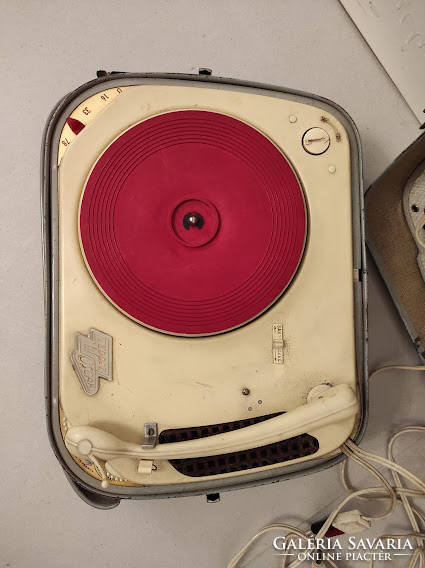 Antik retro hordozható lemezjátszó 5245