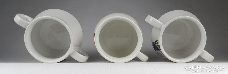 1I307 Retro kisméretű porcelán leveses tálka 3 darab