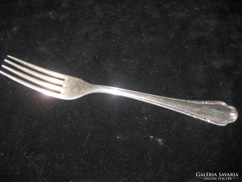 Silver-plated fork with bsf 90 platura mark, 18.1 cm