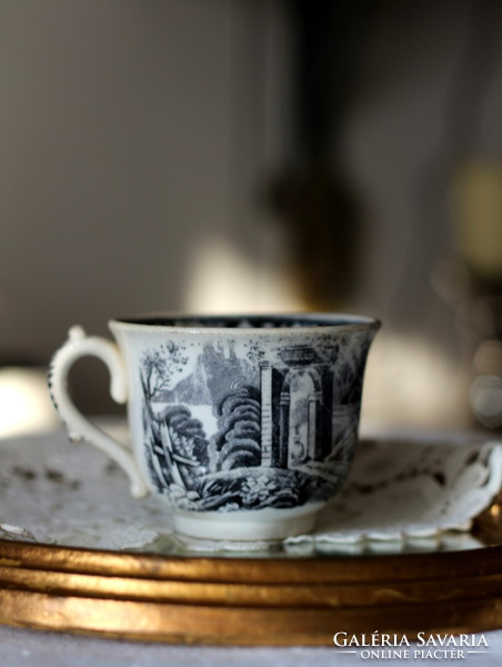 Antique villeroy & boch wallerfangen faience cup