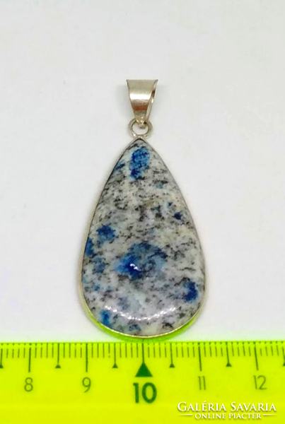 K2 stone mineral pendant in silver-plated socket