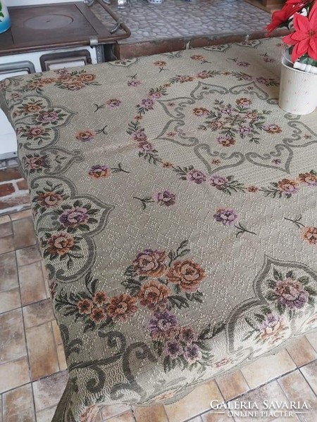 Retro floral beautiful tapestry woven bedspread blanket tablecloth tablecloth nostalgia piece