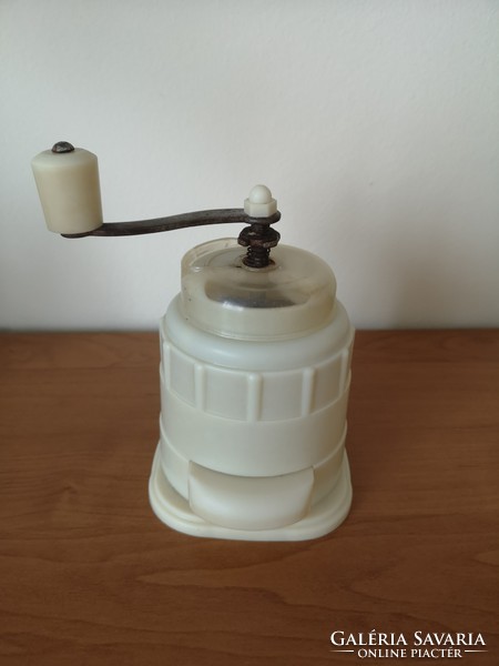 Retro vinyl married coffee grinder