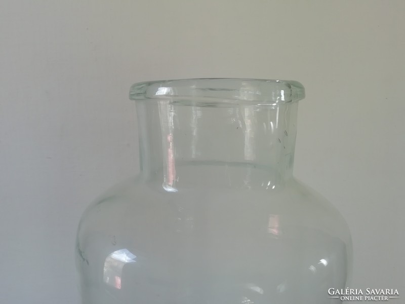 Régi 6 literes befőttes üveg, dekorációs tárgy