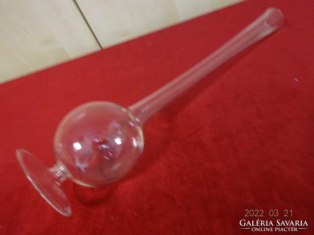 Üveg kémcső, vagy váza, magassága 36,5 cm. Vanneki! Jókai.