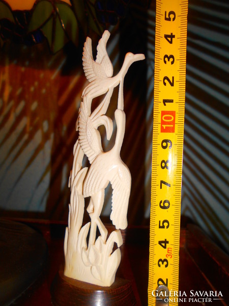 Carved bone-with-birds-beautiful pierced-meticulous carving