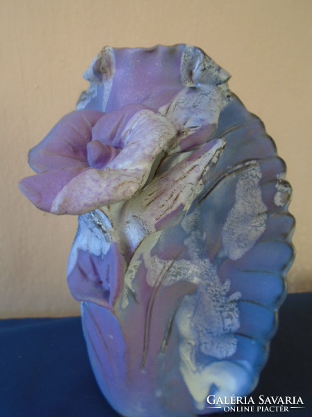 Kincses I. virág szirommal ritka gyűjtői  kerámia váza,  élőben csodálatos darab hibát nem találtam