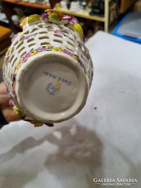 Old porcelain basket