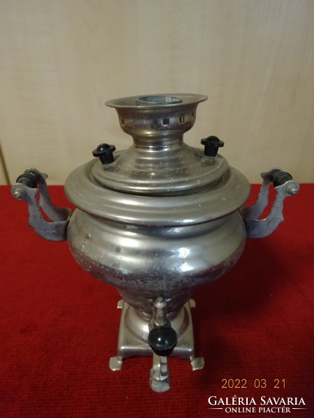 Russian metal, mini samovar, height 12 cm. He has! Jókai.