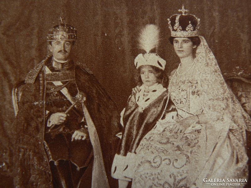 The royal family, photo circa 1917, post card, postcard rarity (9x14 cm) original