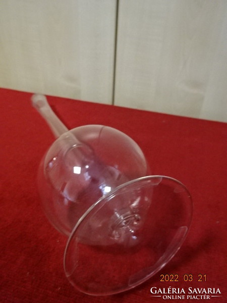 Üveg kémcső, vagy váza, magassága 36,5 cm. Vanneki! Jókai.