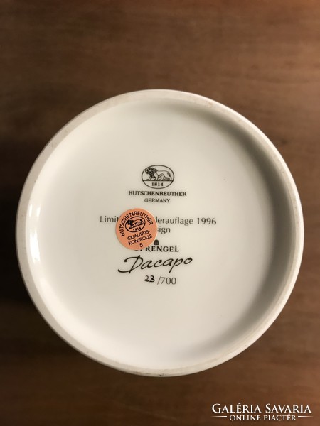 Limited Edition Virágmintás Német Porcelán Váza T-195