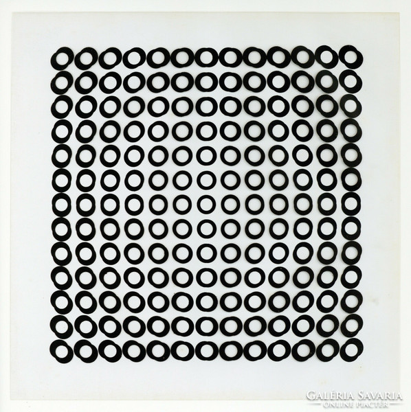Victor Vasarely 3D kinetikus képek 1973 - I. kép - Fehér