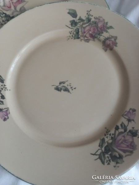 2 db régi rózsás tányér 25,5 cm