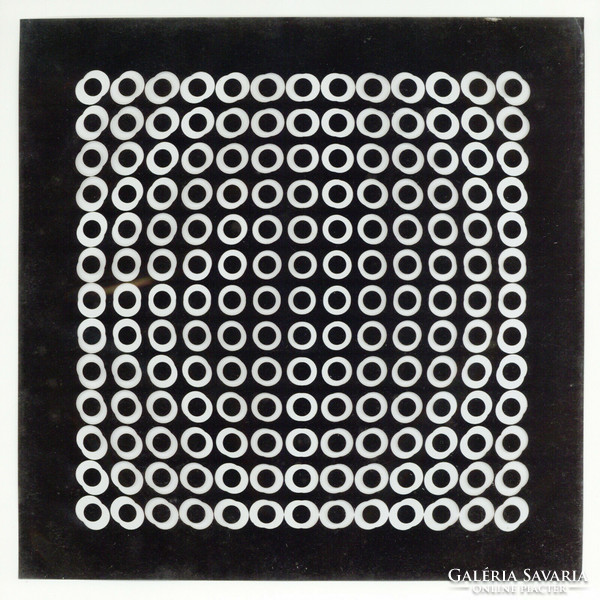 Victor vasarely 3d kinetic images 1973 - ii. Picture - black