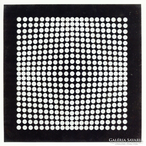 Victor Vasarely 3D kinetikus képek 1973 - II. kép - Fekete