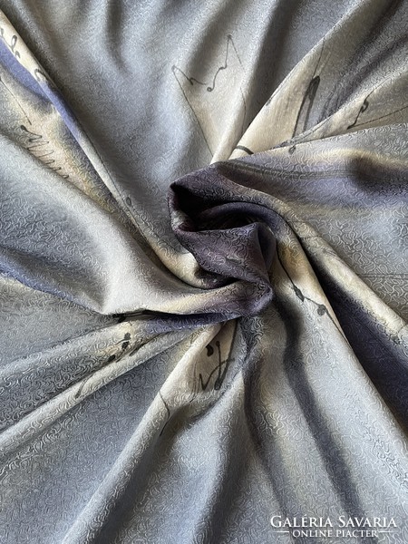 Large hand-dyed silk scarf 90*90cm