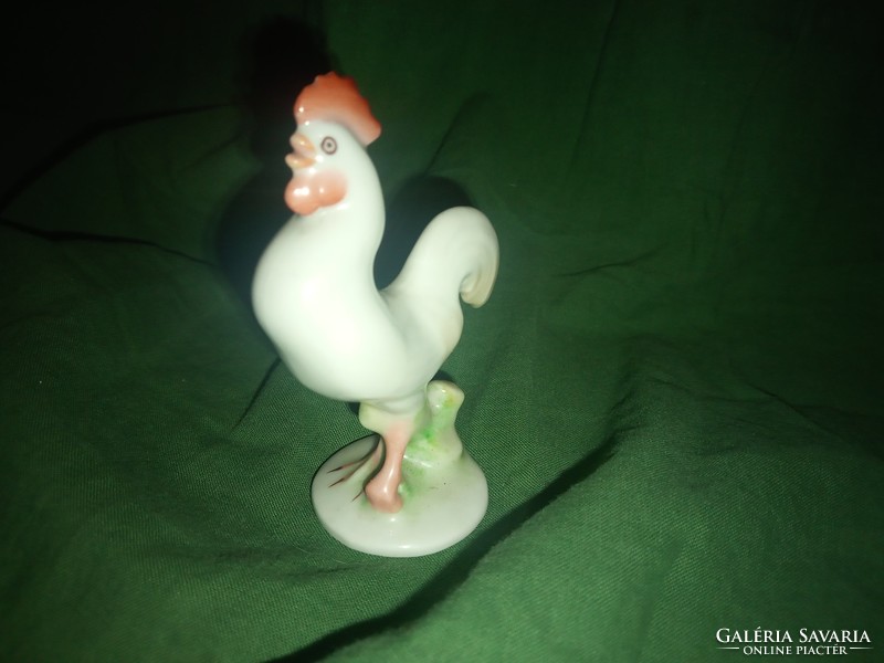 Showcase antique Herend rooster