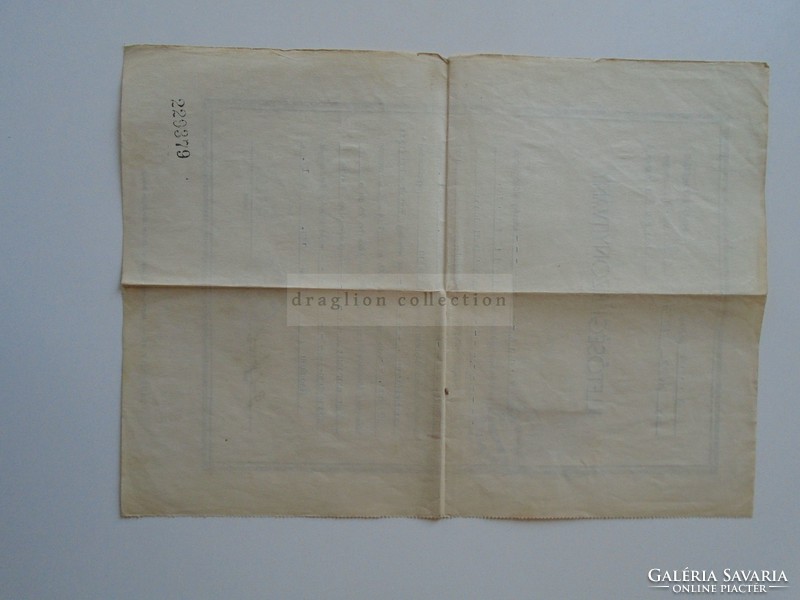 Za397.16 Residence certificate 1947 Mária Recsk Bódi