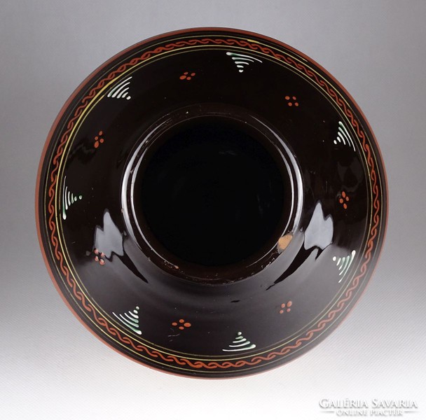 1I182 old large ceramic vase 22 cm