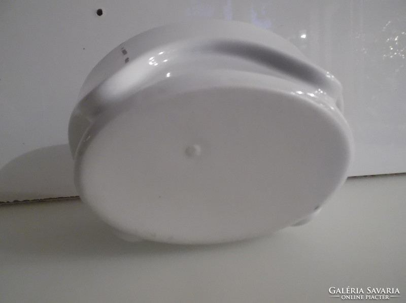 Bowl - 14 x 10 x 8 cm - thick - porcelain - snow white - German - quality - flawless
