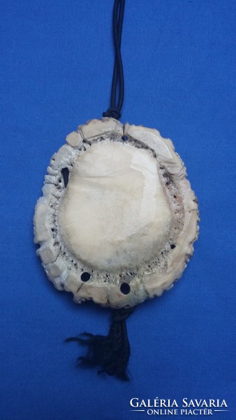 Deer antler rose necklace