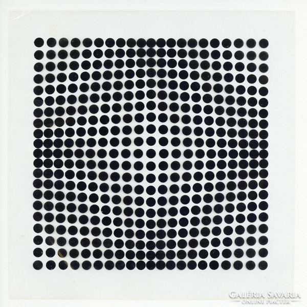 Victor vasarely 3d kinetic images 1973. Picture - white