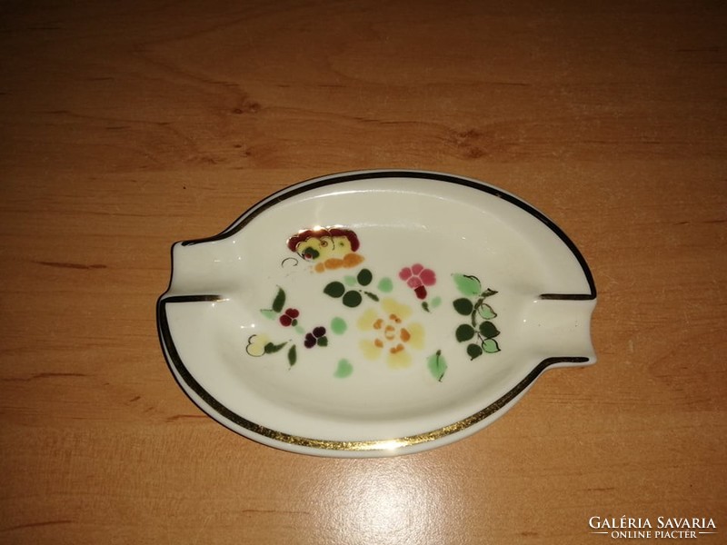 Zsolnay porcelain ashtray 8.4 * 12 cm (16 / k)
