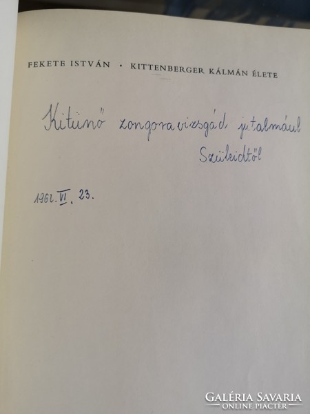 Kittenberger Kálmán élete, 1962. Fekete István, Móra kiadó