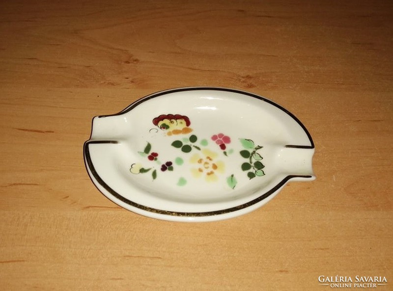 Zsolnay porcelain ashtray 8.4 * 12 cm (16 / k)