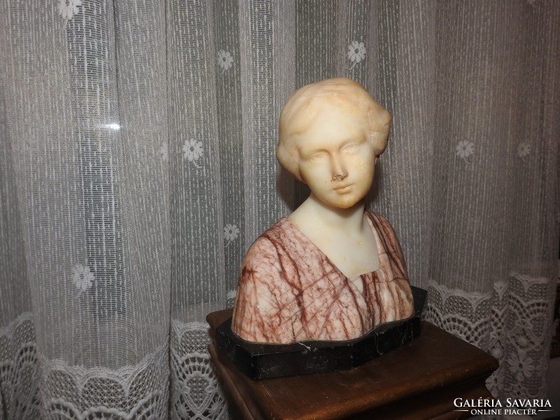 1800 -as évek végérből orosz grófnő márvány mellszobra - márvány brüszt