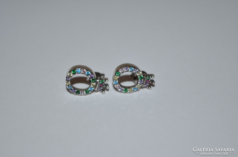 Pandora? Multi-stone crown earrings