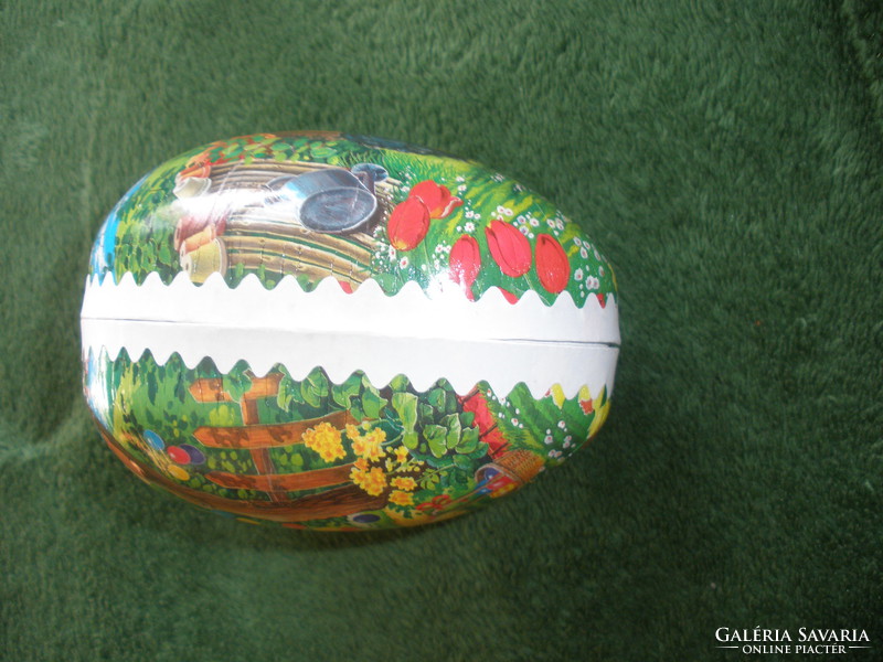 Retro papier mache egg, box can be opened