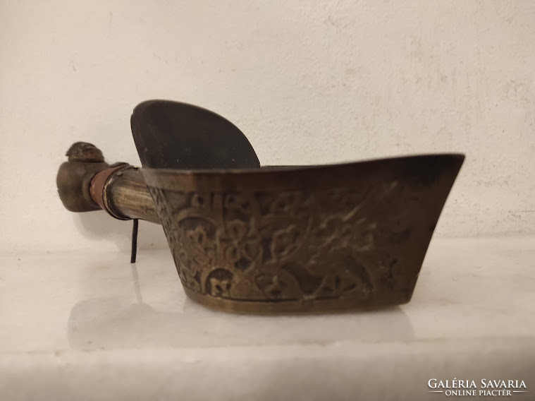Antique Buddhist tool Buddha Tibetan handle melting pot bronze tool China Asia 955 5305