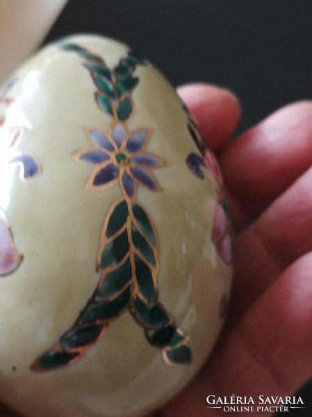 Hand painted porcelain eggs