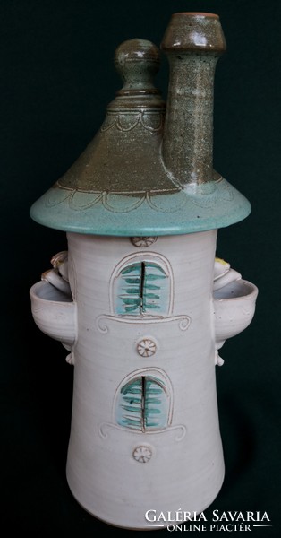 Dt/041 - Baksa pearl ceramic - chocolate ceramic fairy house