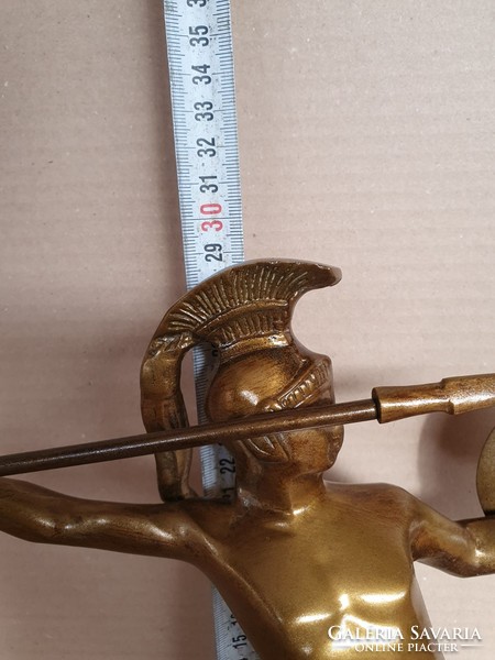 Spártai harcos bronz szobor