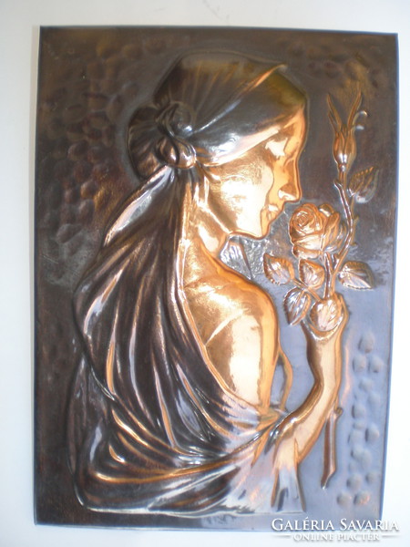 .Wonderfully beautiful creation. Romantic woman silhouette.