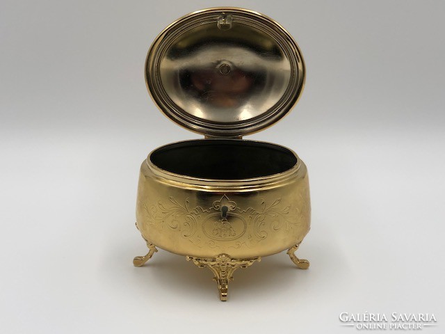 Gilded baroque sugar bowl