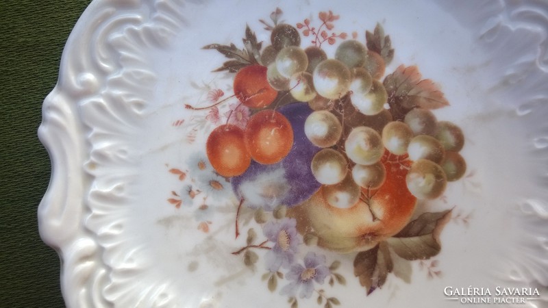 Gyönyörű gyümölcs mot.tányér  1900-as évek első fele