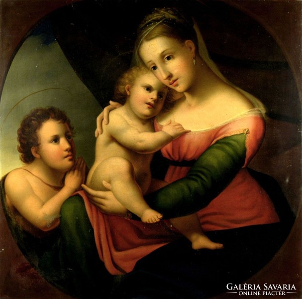 Raffaello után XIX. század : Madonna Della Sedia